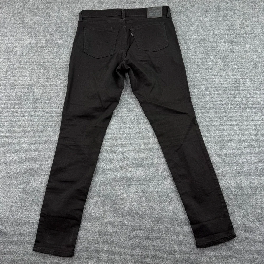 Levi Strauss Co Pants 711 Skinny Black Jeans Size W30 x L30 Cotton Blend Women's